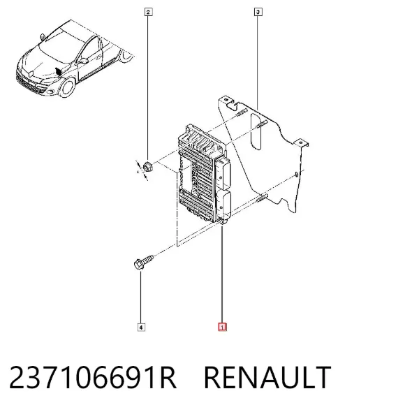 Módulo de direção (Centralina eletrônica) de motor 237106691R Renault (RVI)