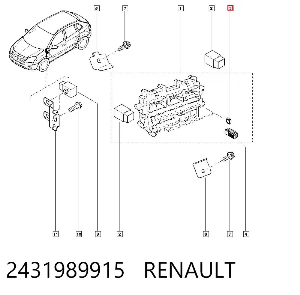 Dispositivo de segurança 2431989915 Renault (RVI)