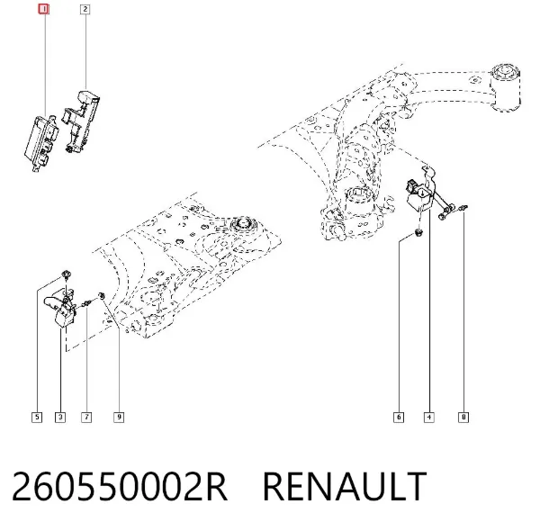 Xénon, unidade de controlo 260550002R Renault (RVI)