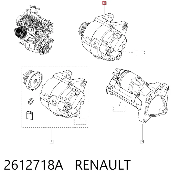 Gerador 2612718A Renault (RVI)