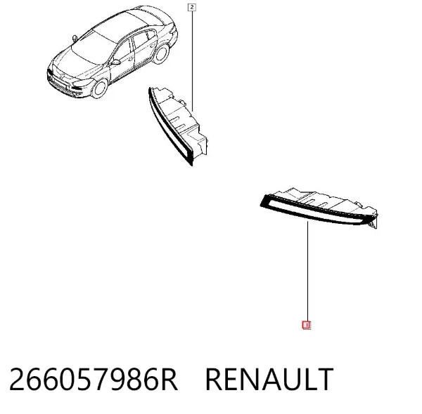 Luzes máximas esquerdas 266057986R Renault (RVI)
