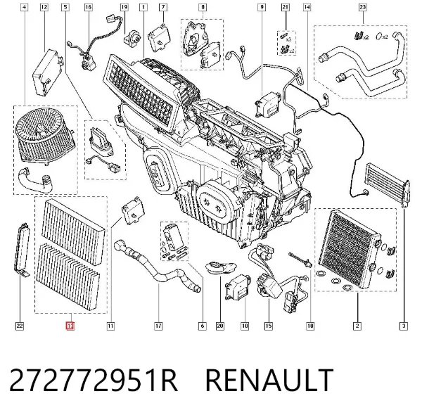 Filtro de salão 272772951R Renault (RVI)