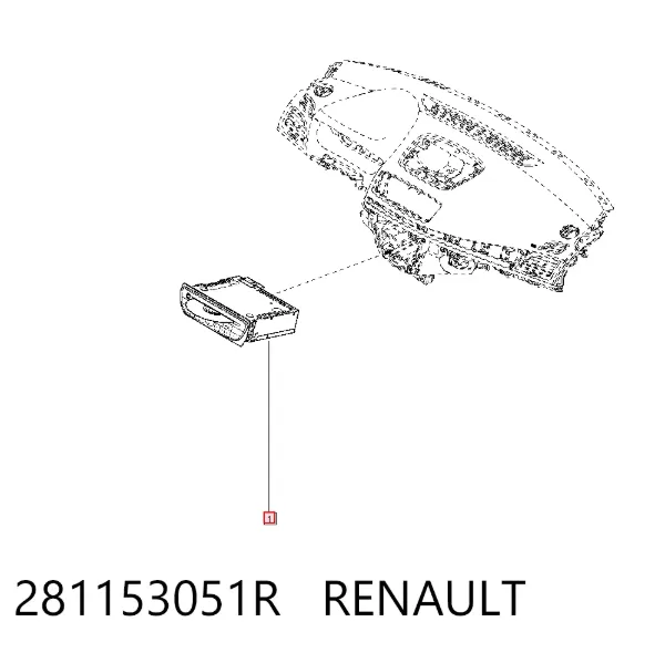 Aparelhagem de som (rádio AM/FM) 281153051R Renault (RVI)