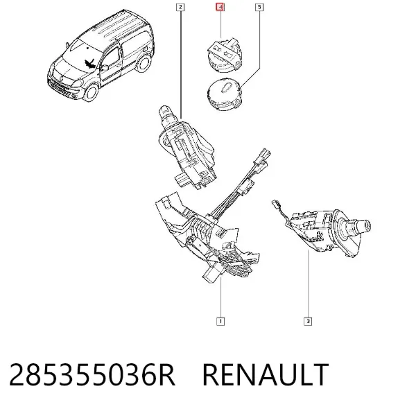 Sensor de chuva 285355036R Renault (RVI)