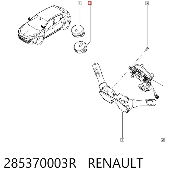 Chapa de sensor de chuva 285370003R Renault (RVI)