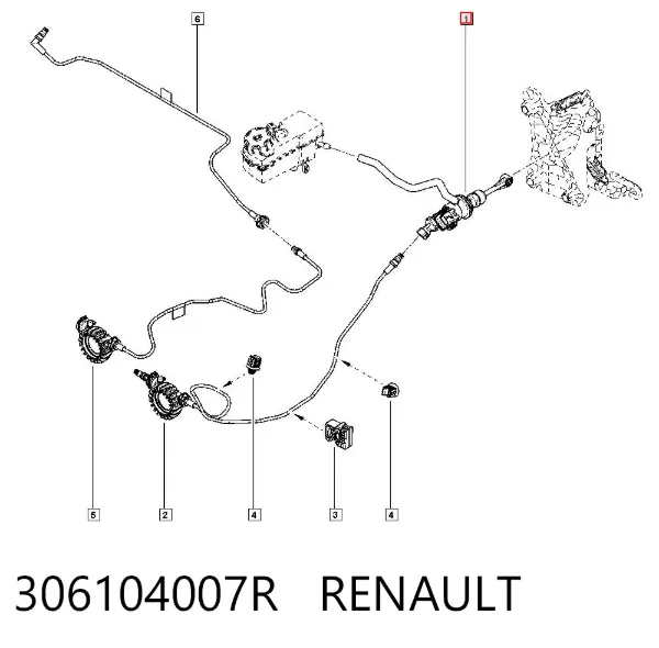 Cilindro mestre de embraiagem 306104007R Renault (RVI)