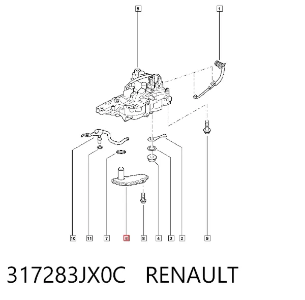 Filtro da Caixa Automática de Mudança 317283JX0C Renault (RVI)