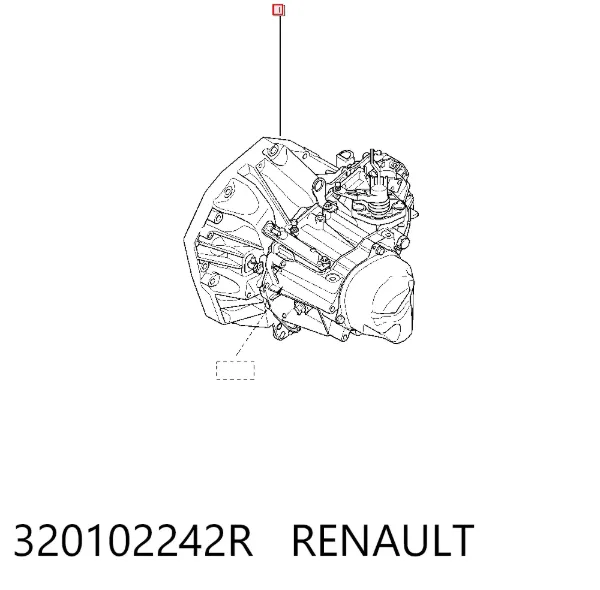 Caixa de Mudança montada (caixa mecânica de velocidades) Renault DOKKER FE