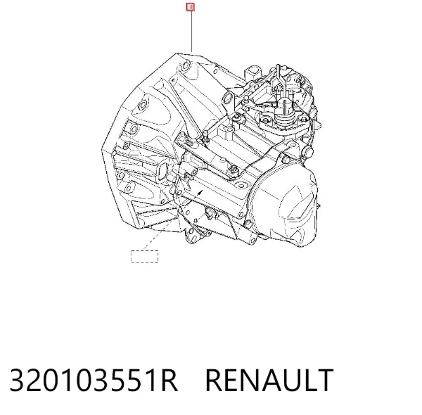 Caixa de Mudança montada (caixa mecânica de velocidades) 320103551R Renault (RVI)