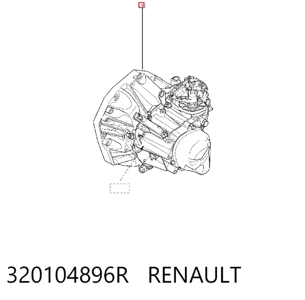 Caixa de Mudança montada (caixa mecânica de velocidades) 320104896R Renault (RVI)