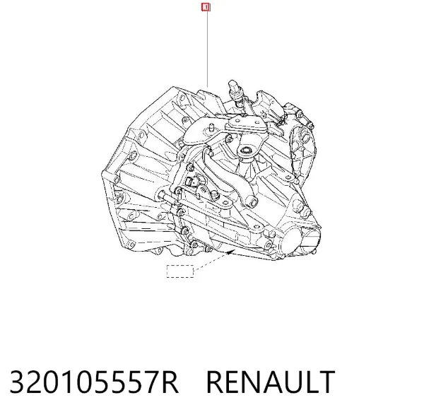 Caixa de Mudança montada (caixa mecânica de velocidades) 320105557R Renault (RVI)