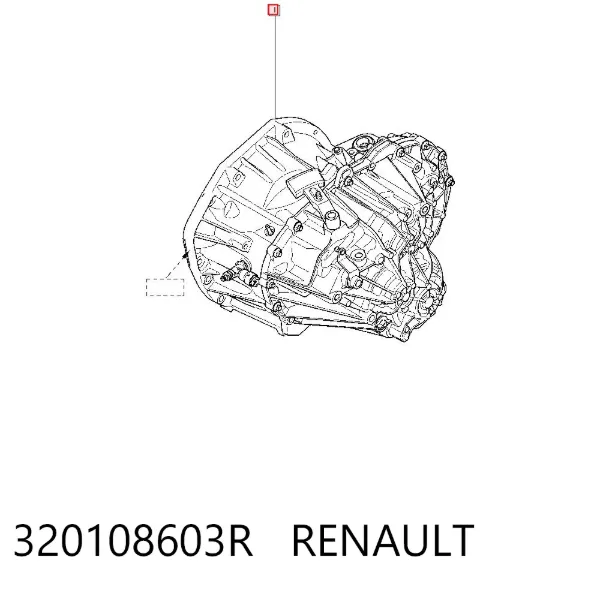 Caixa de Mudança montada (caixa mecânica de velocidades) 320108603R Renault (RVI)