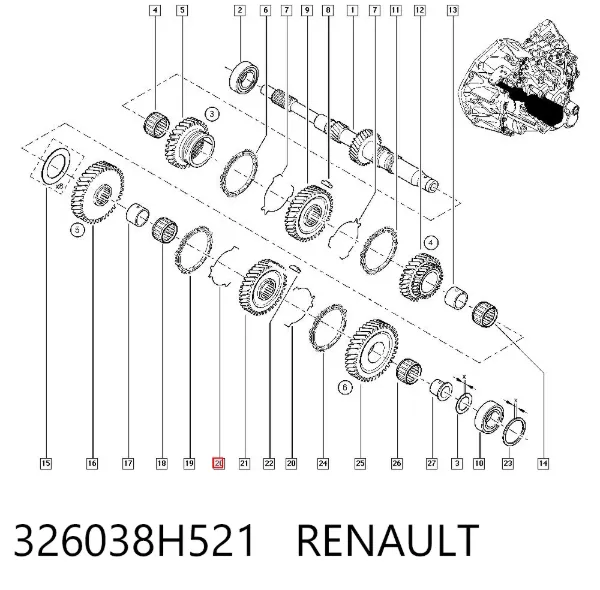  326038H521 Renault (RVI)