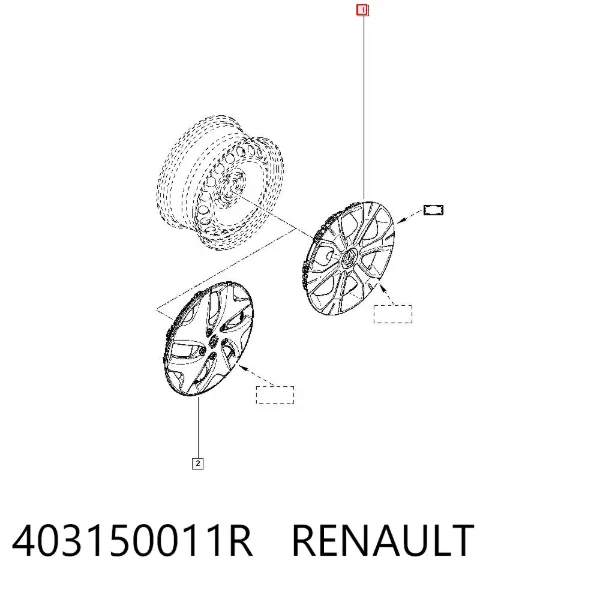 Coberta de disco de roda 403150011R Renault (RVI)
