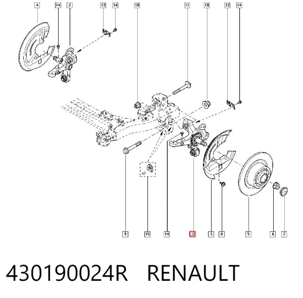 Sapatas do freio traseiras de tambor 430190024R Renault (RVI)