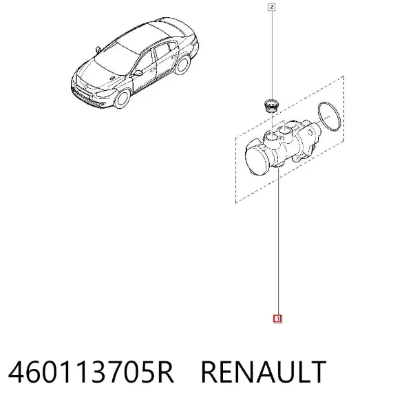 Cilindro traseiro do freio de rodas de trabalho 460113705R Renault (RVI)