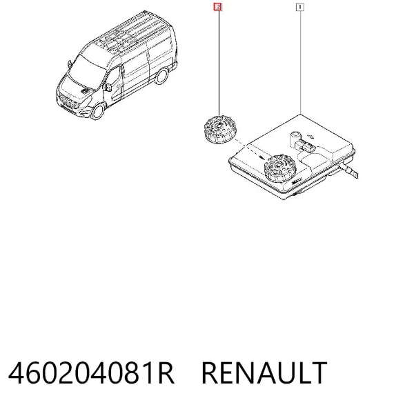 Tampa de tanque de cilindro mestre do freio 460204081R Renault (RVI)