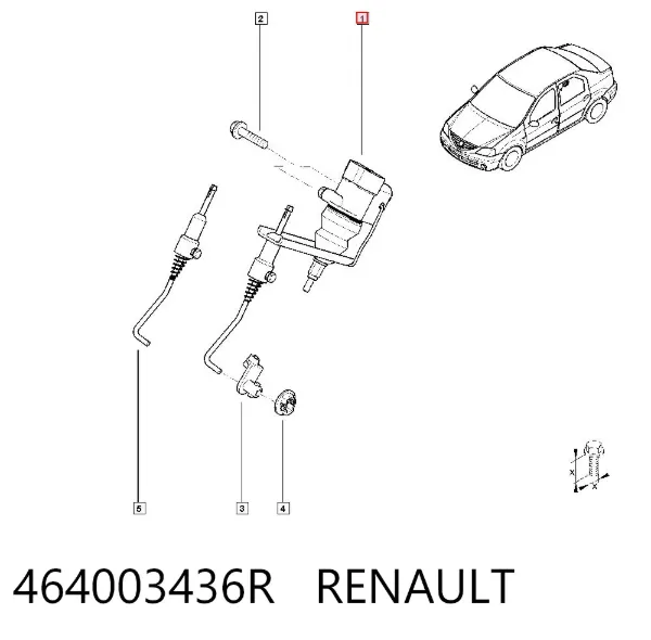 Regulador de pressão dos freios (regulador das forças de frenagem) 464003436R Renault (RVI)