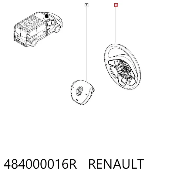 Volante 484000016R Renault (RVI)