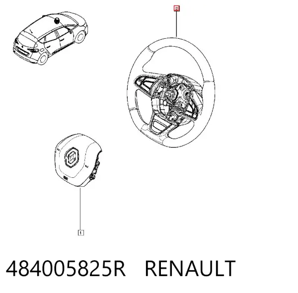 Volante 484005825R Renault (RVI)