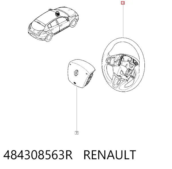 Volante 484308563R Renault (RVI)