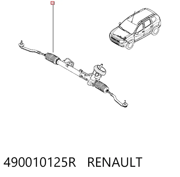 Cremalheira da direção 490010125R Renault (RVI)