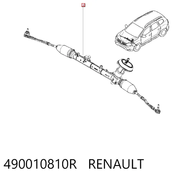 Cremalheira da direção 490010810R Renault (RVI)