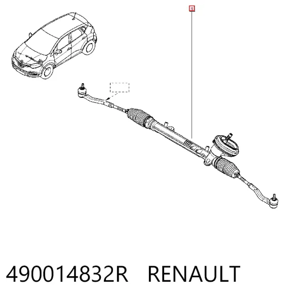 Cremalheira da direção 490014832R Renault (RVI)