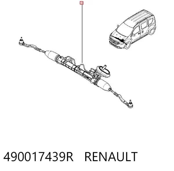 Cremalheira da direção 490017439R Renault (RVI)