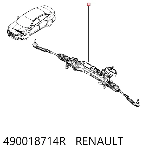 Cremalheira da direção 490018714R Renault (RVI)