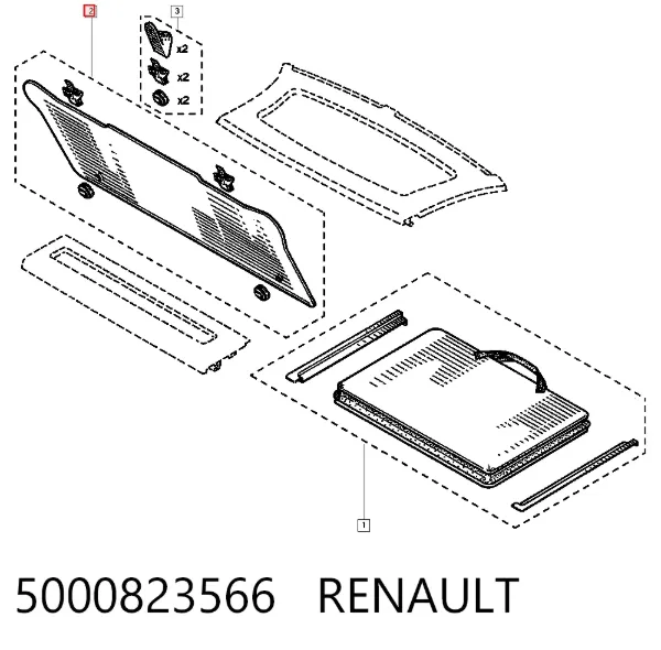 Sapatas do freio dianteiras de disco 5000823566 Renault (RVI)