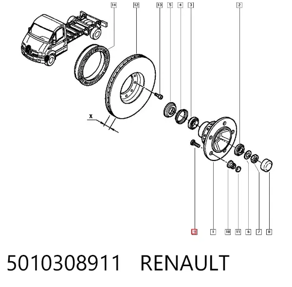  5010308911 Renault (RVI)