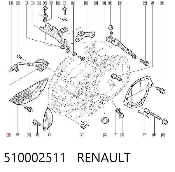 Cilindro de trabalho de embraiagem montado com rolamento de desengate 510002511 Renault (RVI)