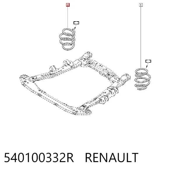 Mola dianteira 540100332R Renault (RVI)