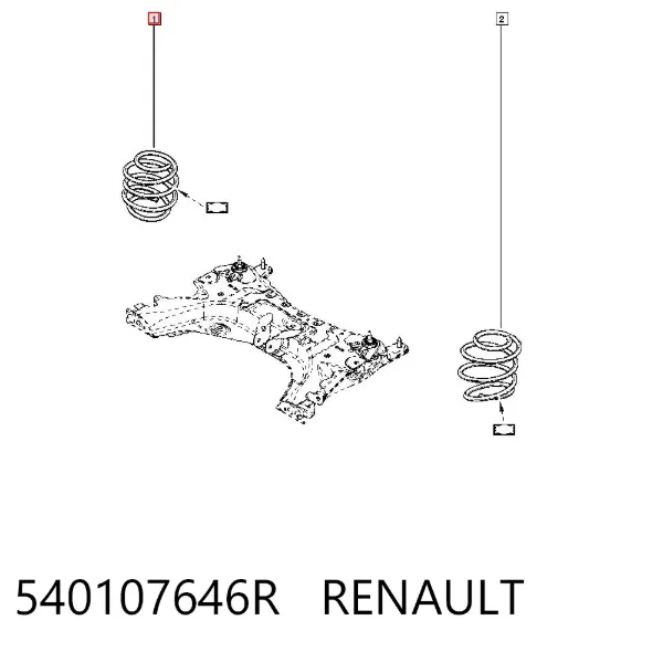 Mola dianteira 540107646R Renault (RVI)