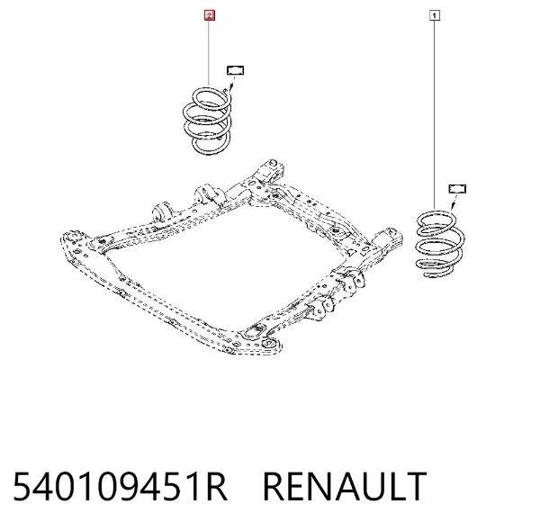 Mola dianteira 540109451R Renault (RVI)