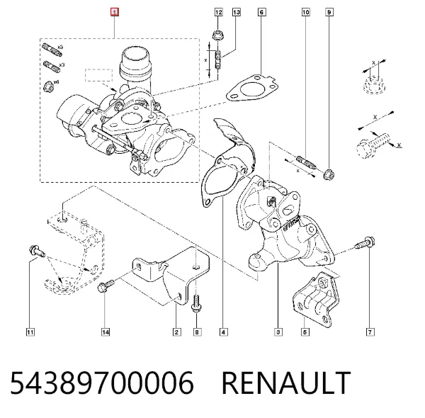 Turbina 54389700006 Renault (RVI)