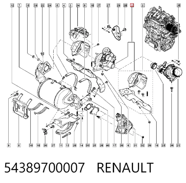 Turbina 54389700007 Renault (RVI)