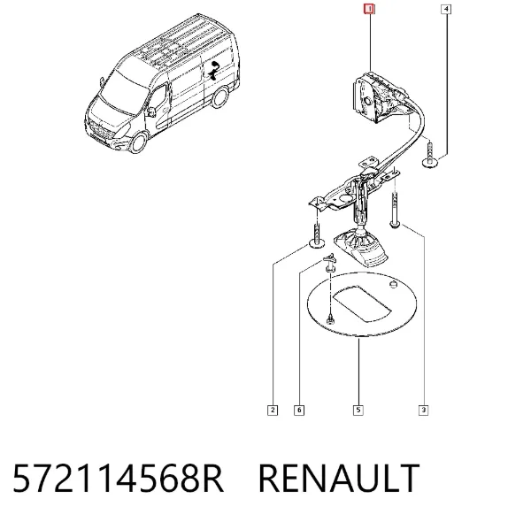Guincho da roda de recambio 572114568R Renault (RVI)