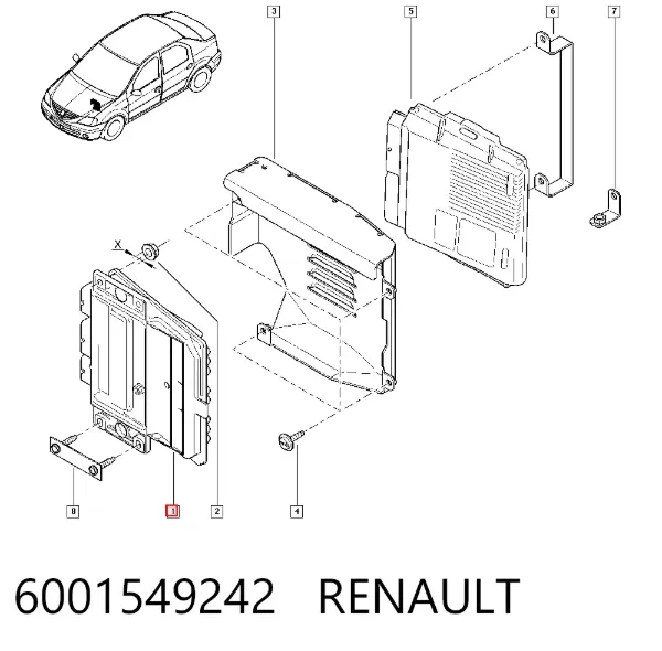 Módulo de direção (Centralina eletrônica) de motor Dacia Sandero I