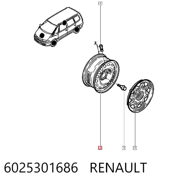 6025301686 Renault (RVI)