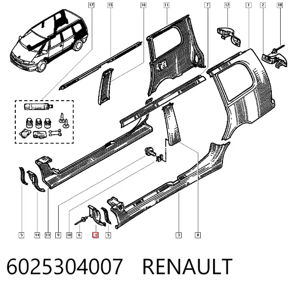 6025304007 Renault (RVI)