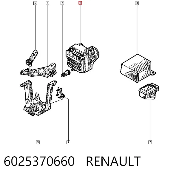 Unidade hidráulico de controlo ABS 6025370660 Renault (RVI)
