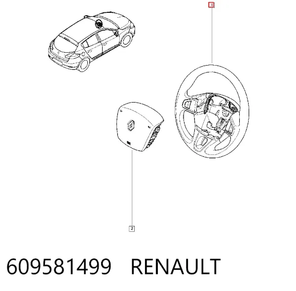 Volante 609581499 Renault (RVI)