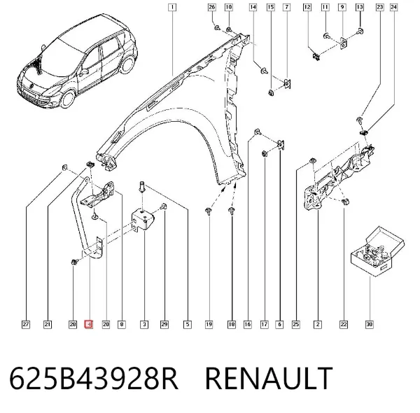  625B43928R Renault (RVI)