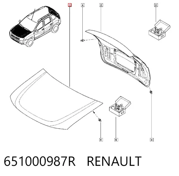 Capota 651000987R Renault (RVI)