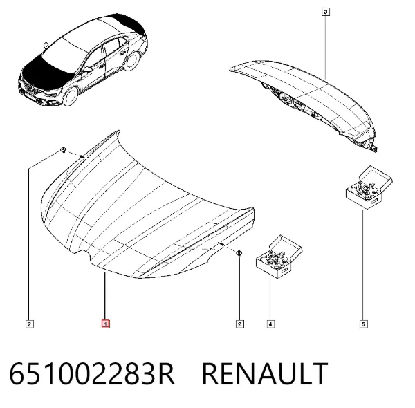 Capota 651002283R Renault (RVI)