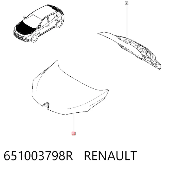 Capota 651003798R Renault (RVI)