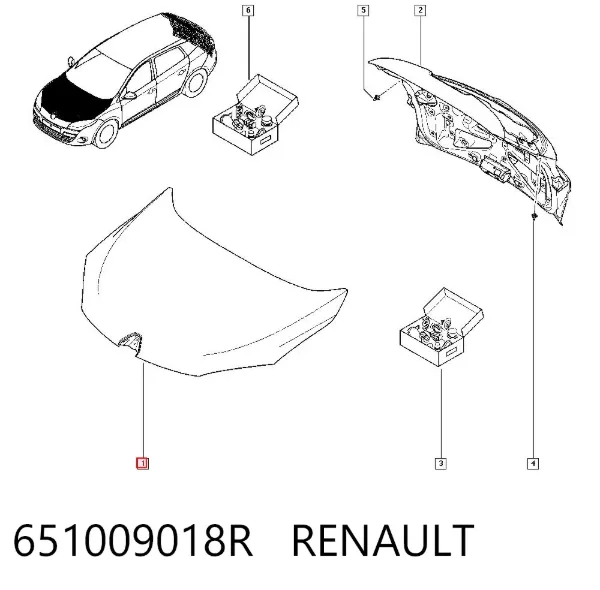 Capota 651009018R Renault (RVI)