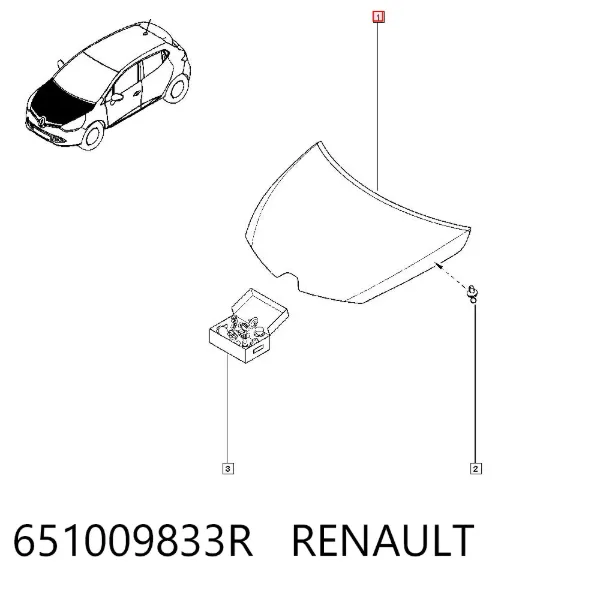 Capota 651009833R Renault (RVI)